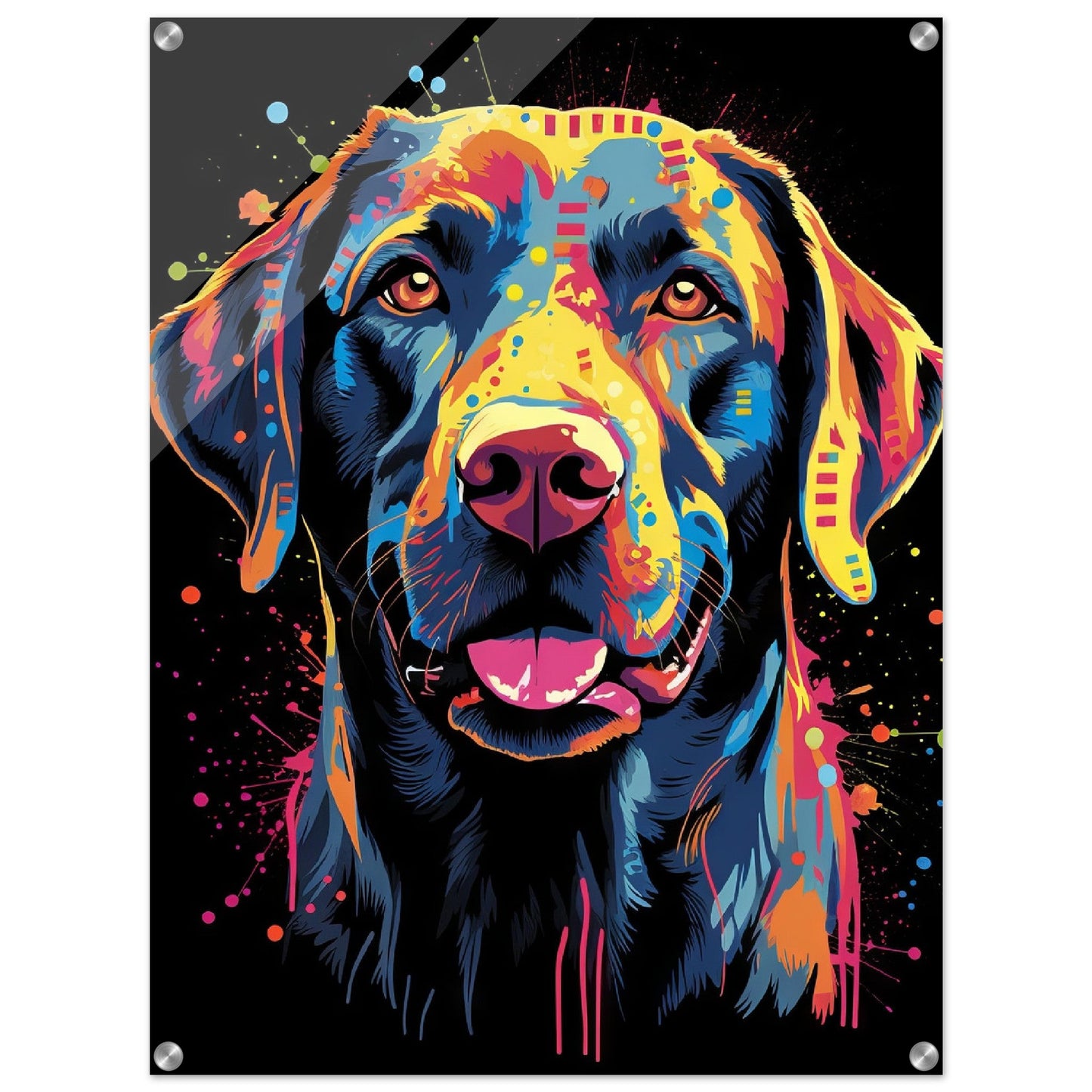 Labrador Hund Pop-Art (DOG02)