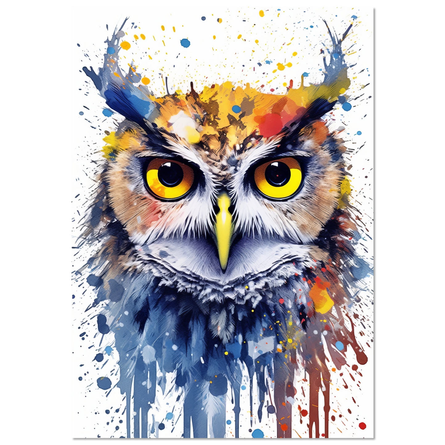 Owl pop art (BIRD30)