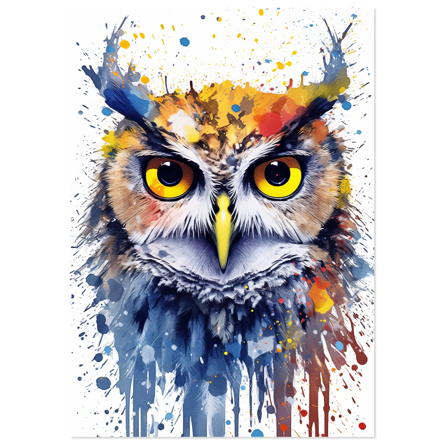 Owl pop art (BIRD30)
