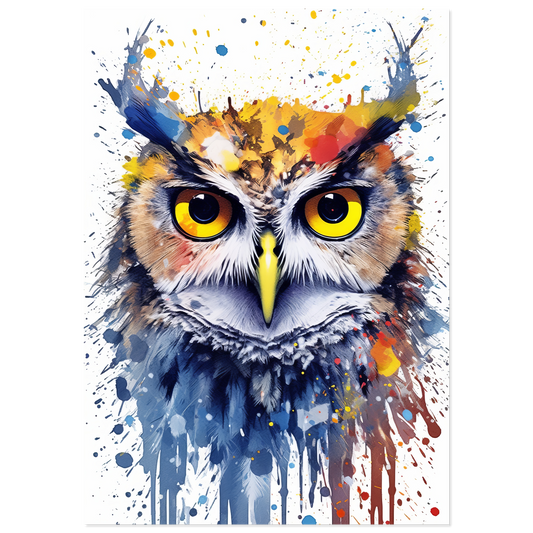 Eule Pop-Art (BIRD30)