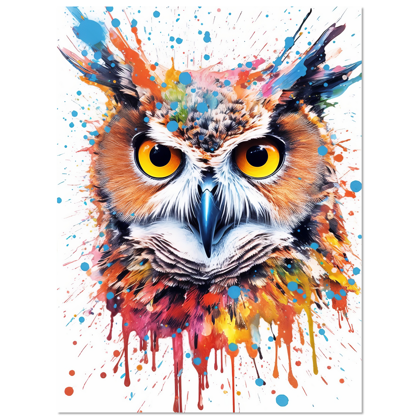 Owl pop art (BIRD32)