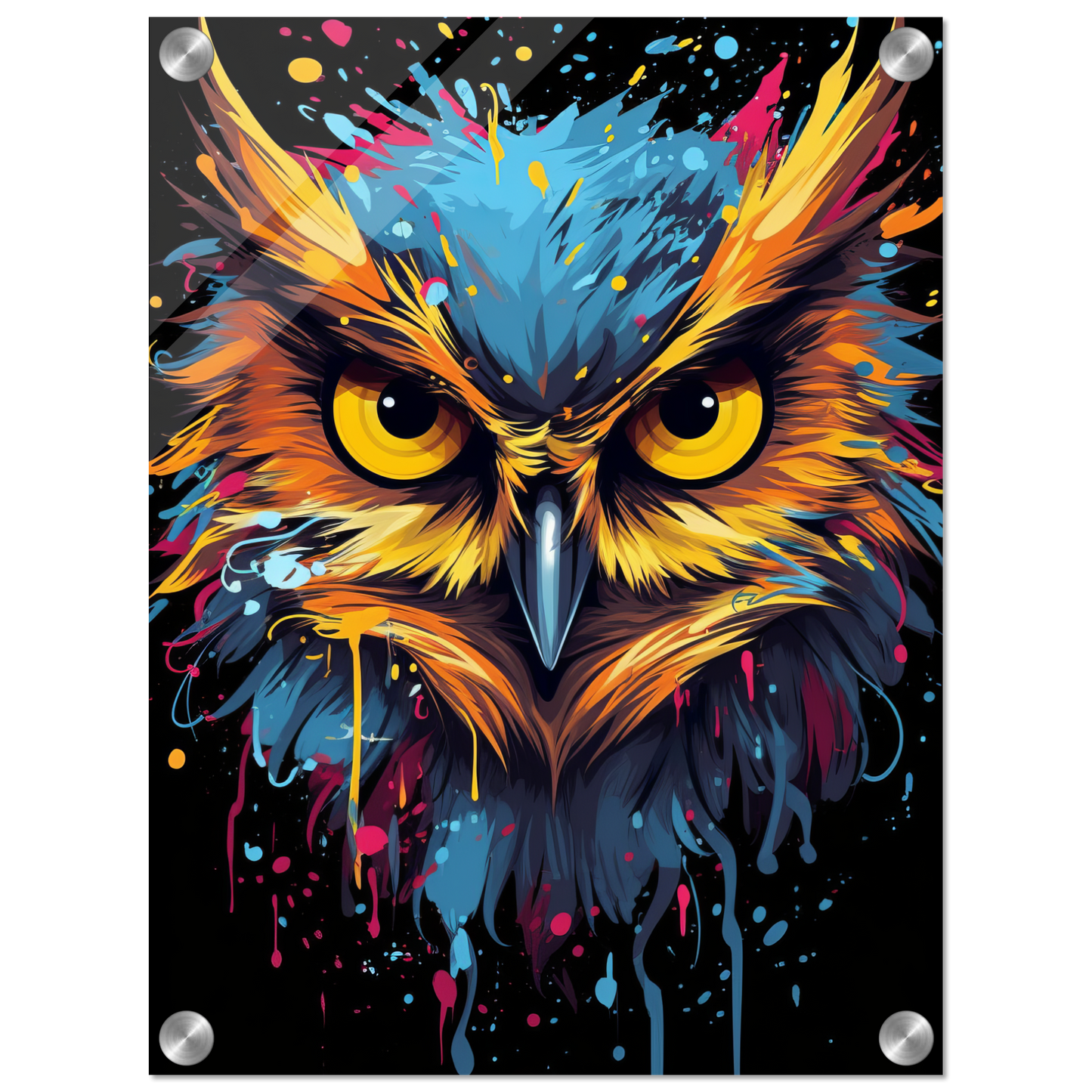 Owl pop art (BIRD25)