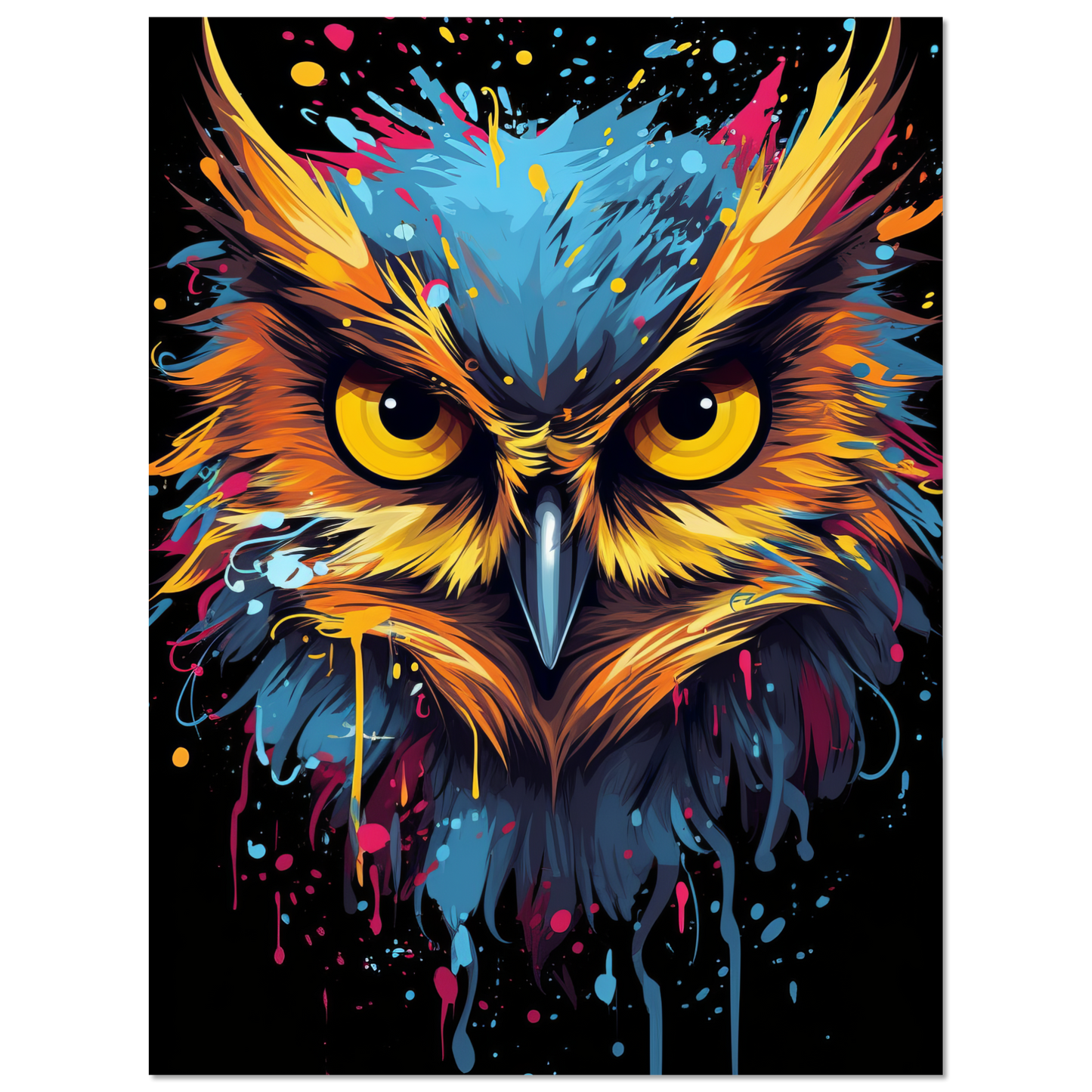 Owl pop art (BIRD25)