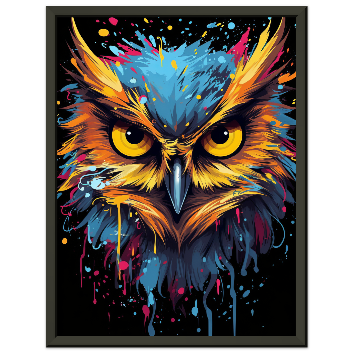 Owl pop art (BIRD25)