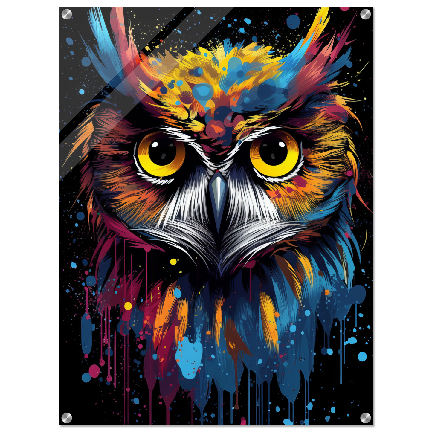 Owl pop art (BIRD27)