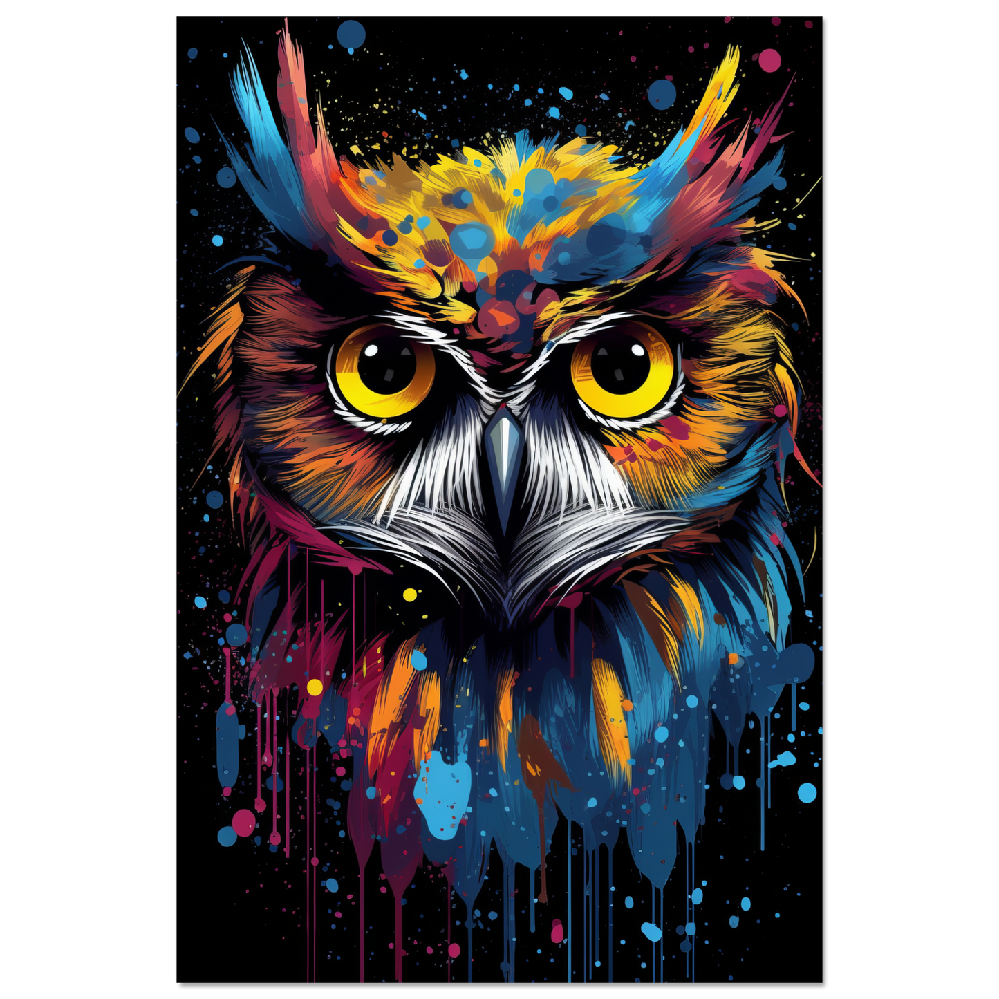 Owl pop art (BIRD27)