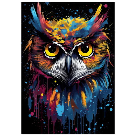 Eule Pop-Art (BIRD27)