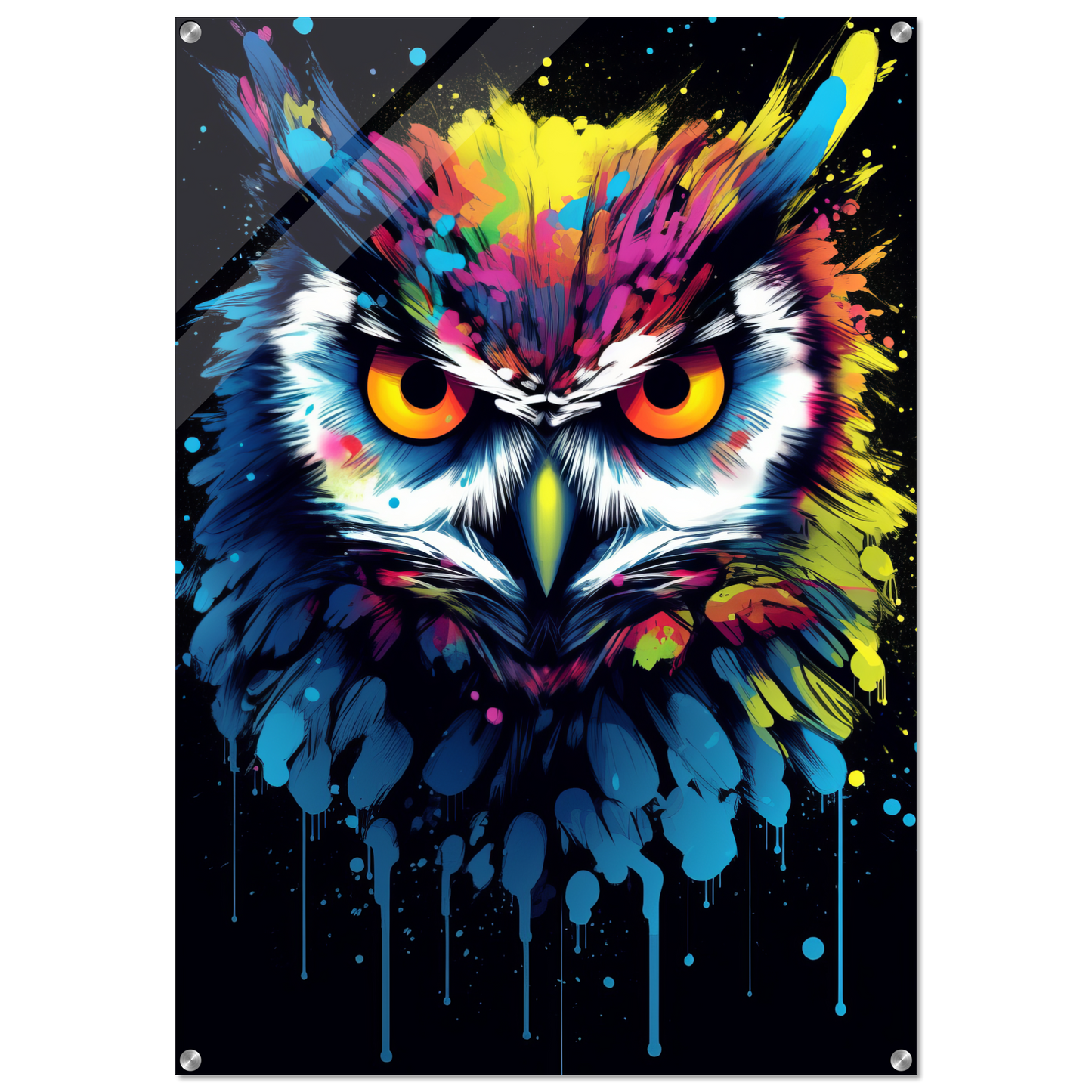 Owl pop art (BIRD28)