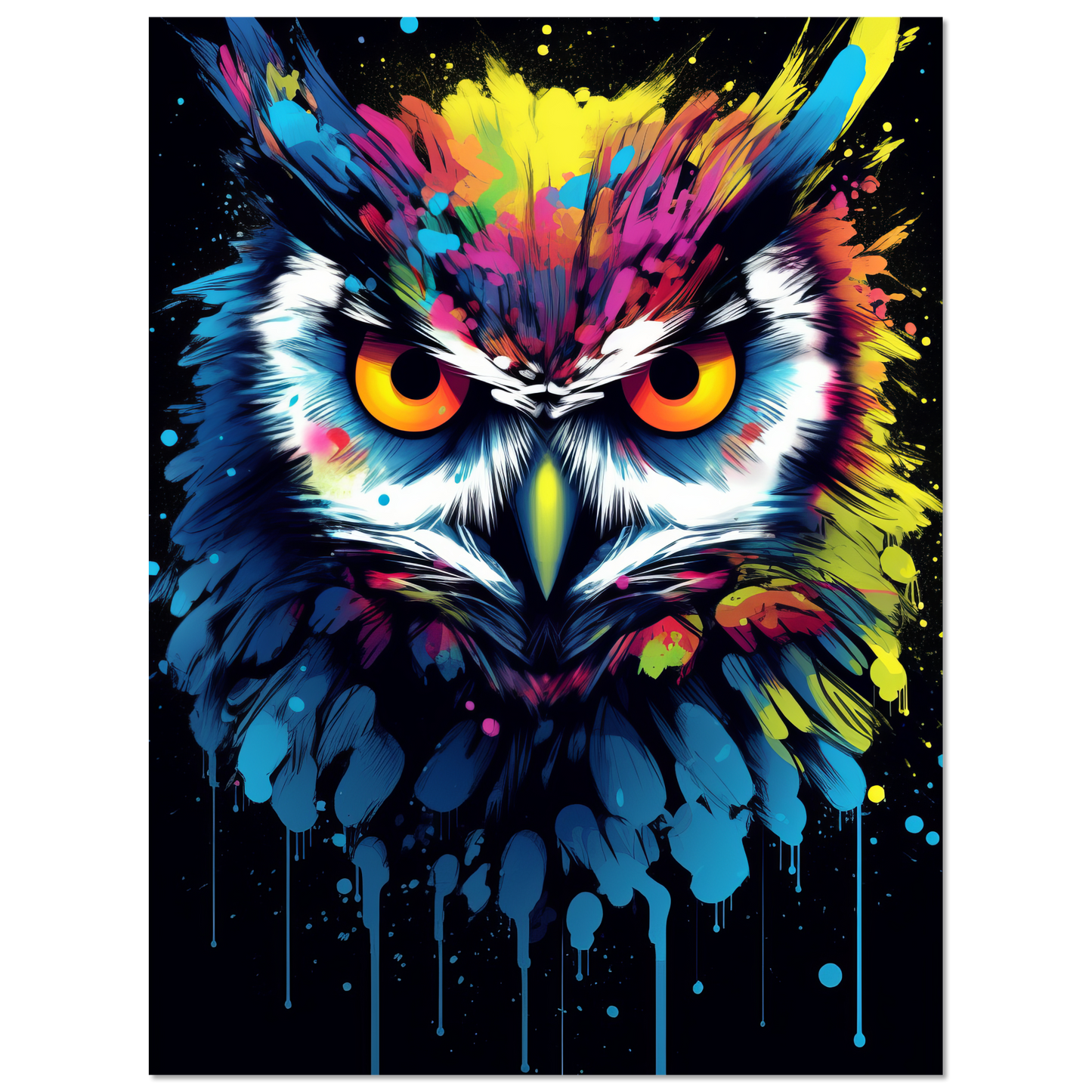 Owl pop art (BIRD28)