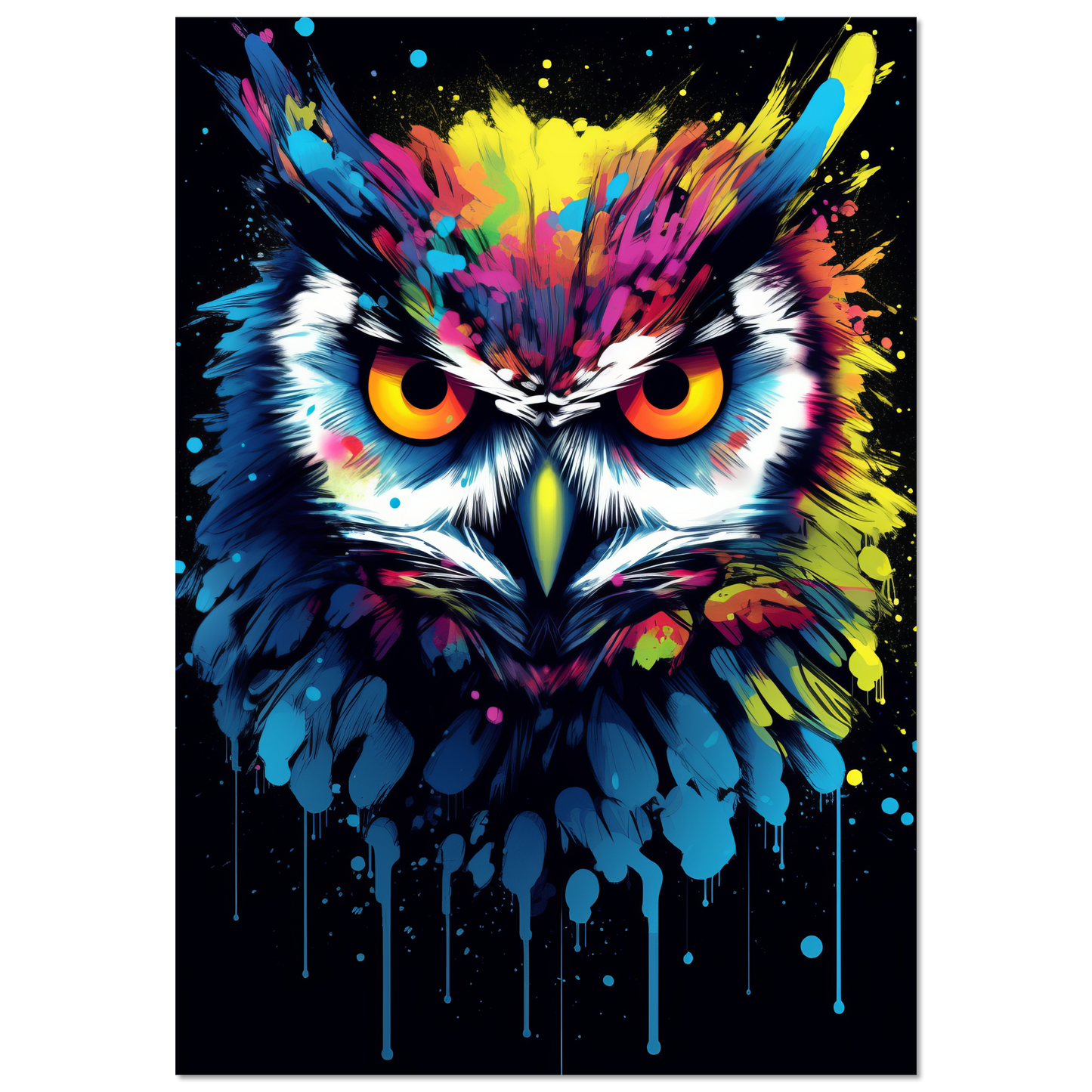 Owl pop art (BIRD28)