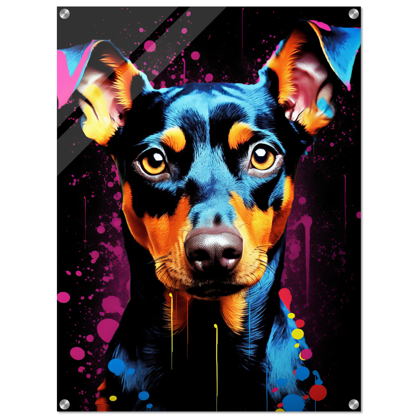 Deutscher Pinscher Pop-Art (DOG254)