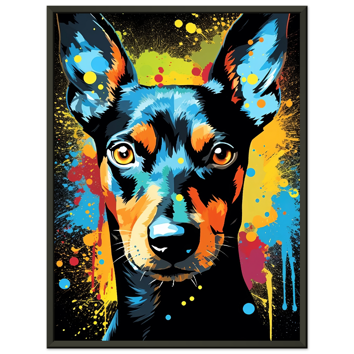 Deutscher Pinscher Pop-Art (DOG253)
