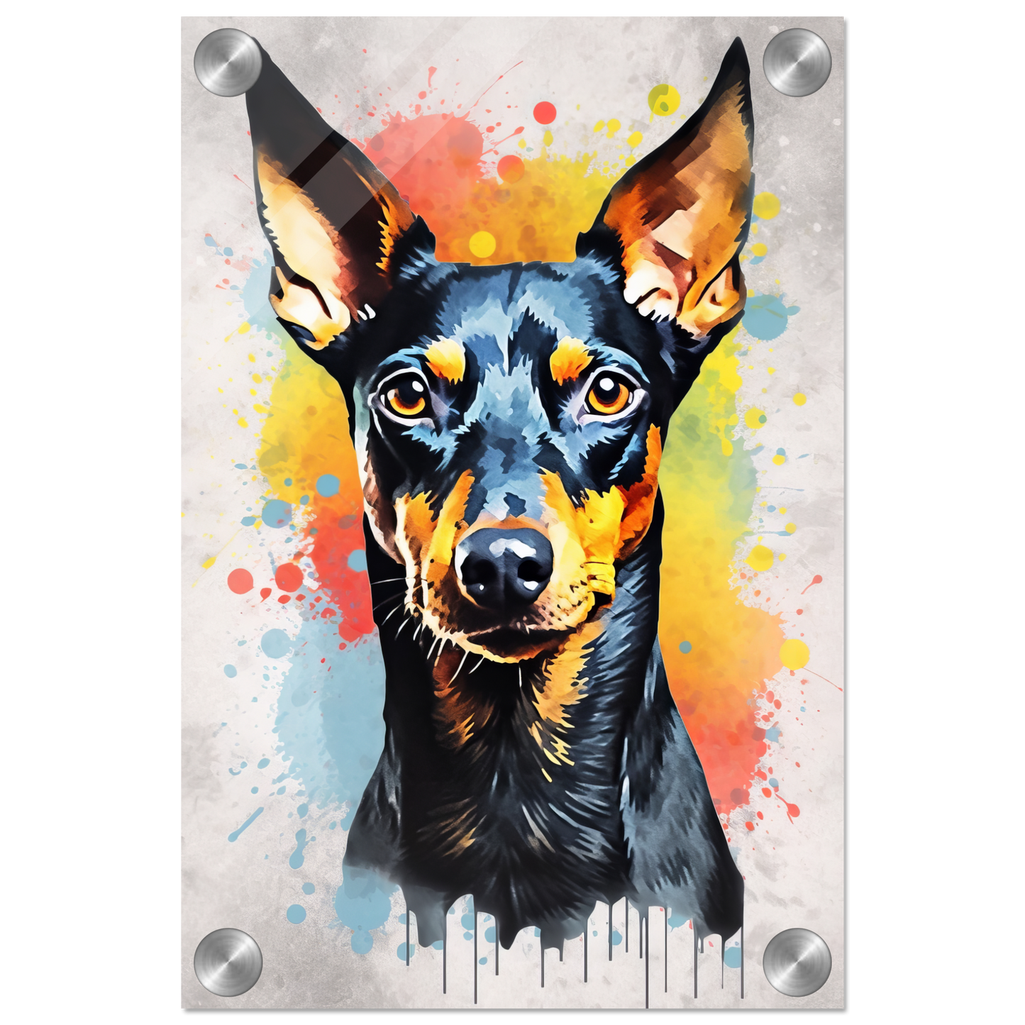 Deutscher Pinscher Pop-Art (DOG262)