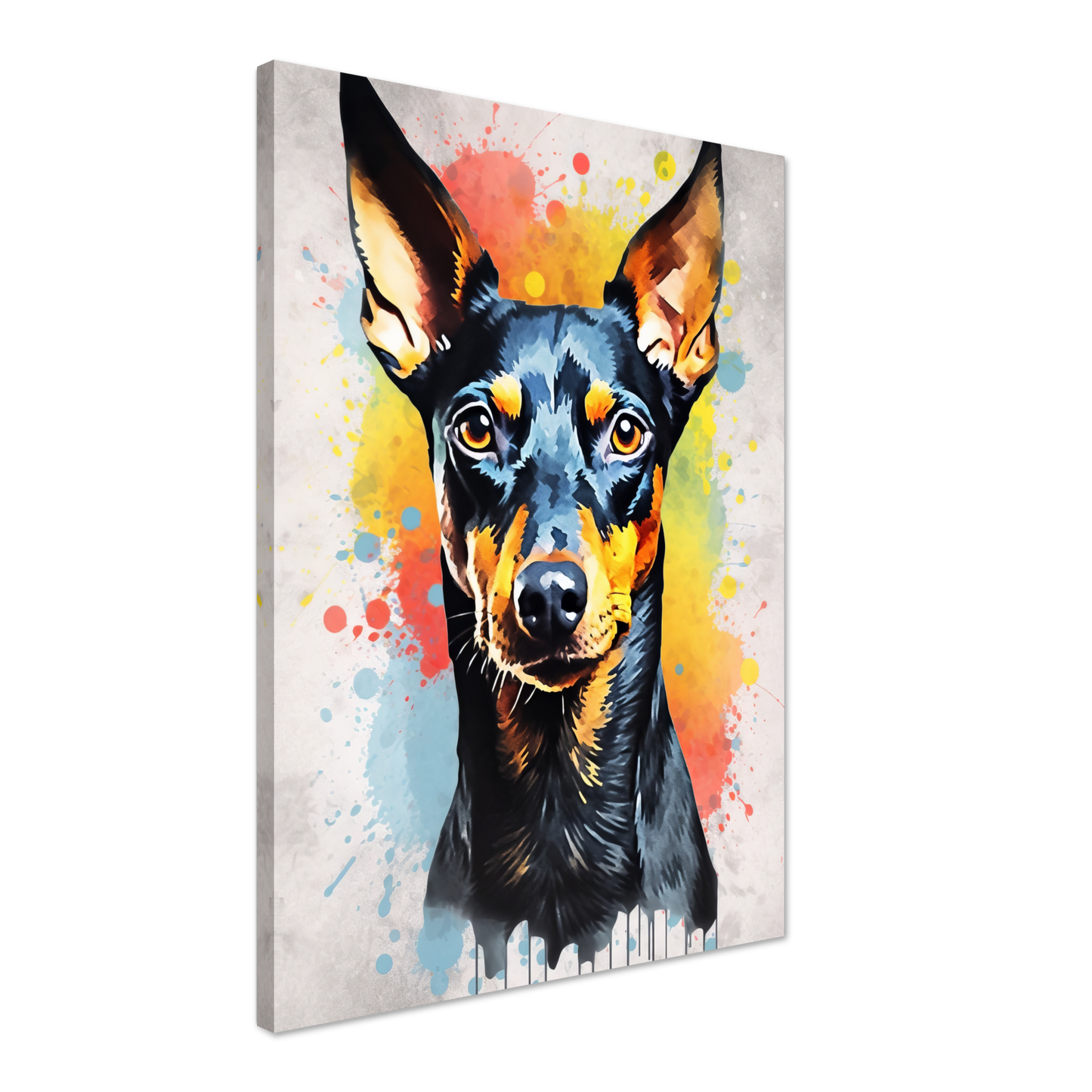 Deutscher Pinscher Pop-Art (DOG262)