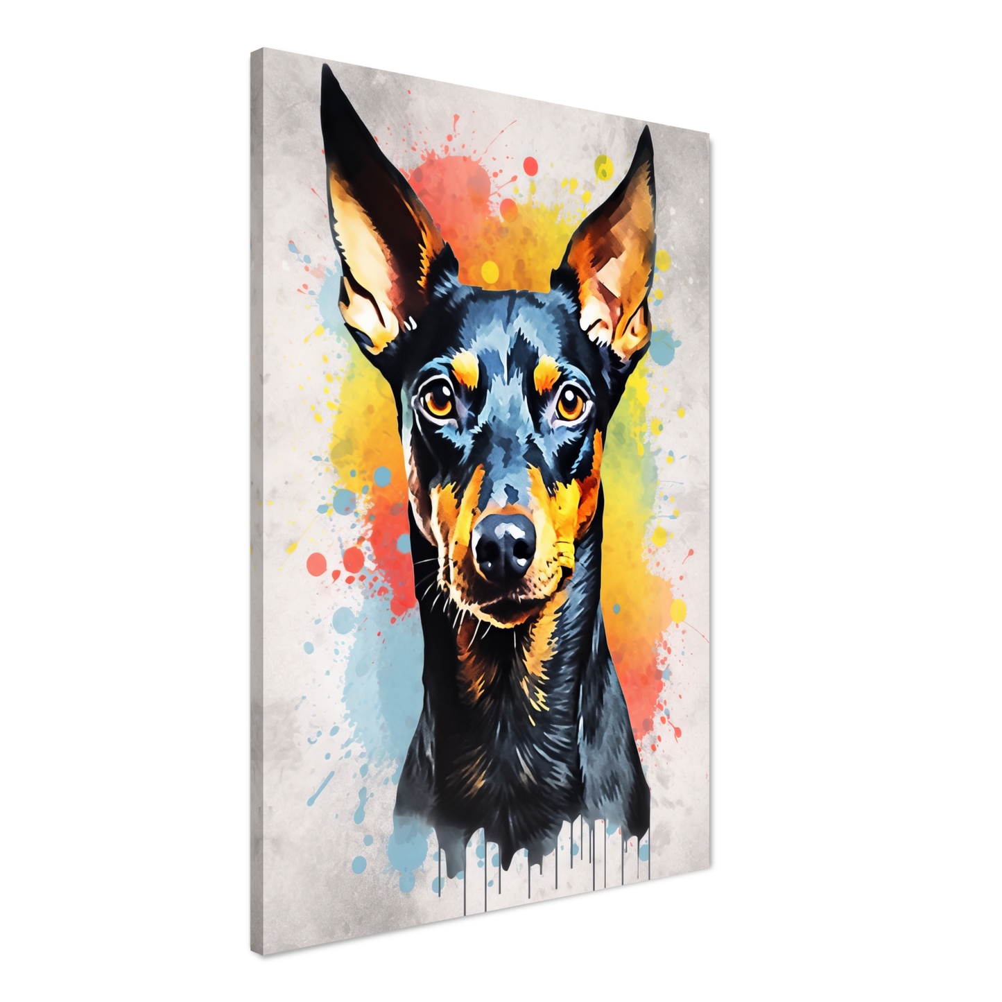 Deutscher Pinscher Pop-Art (DOG262)