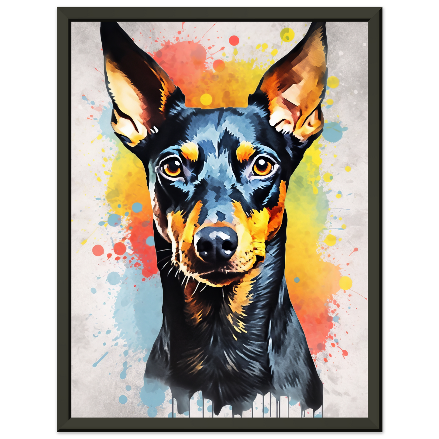 Deutscher Pinscher Pop-Art (DOG262)