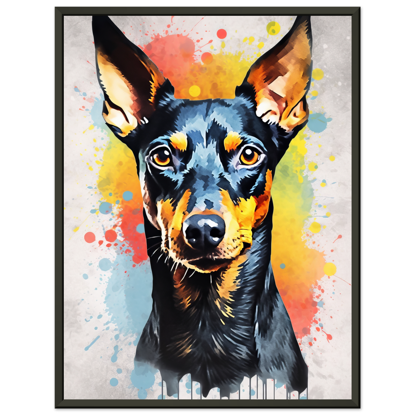 Deutscher Pinscher Pop-Art (DOG262)
