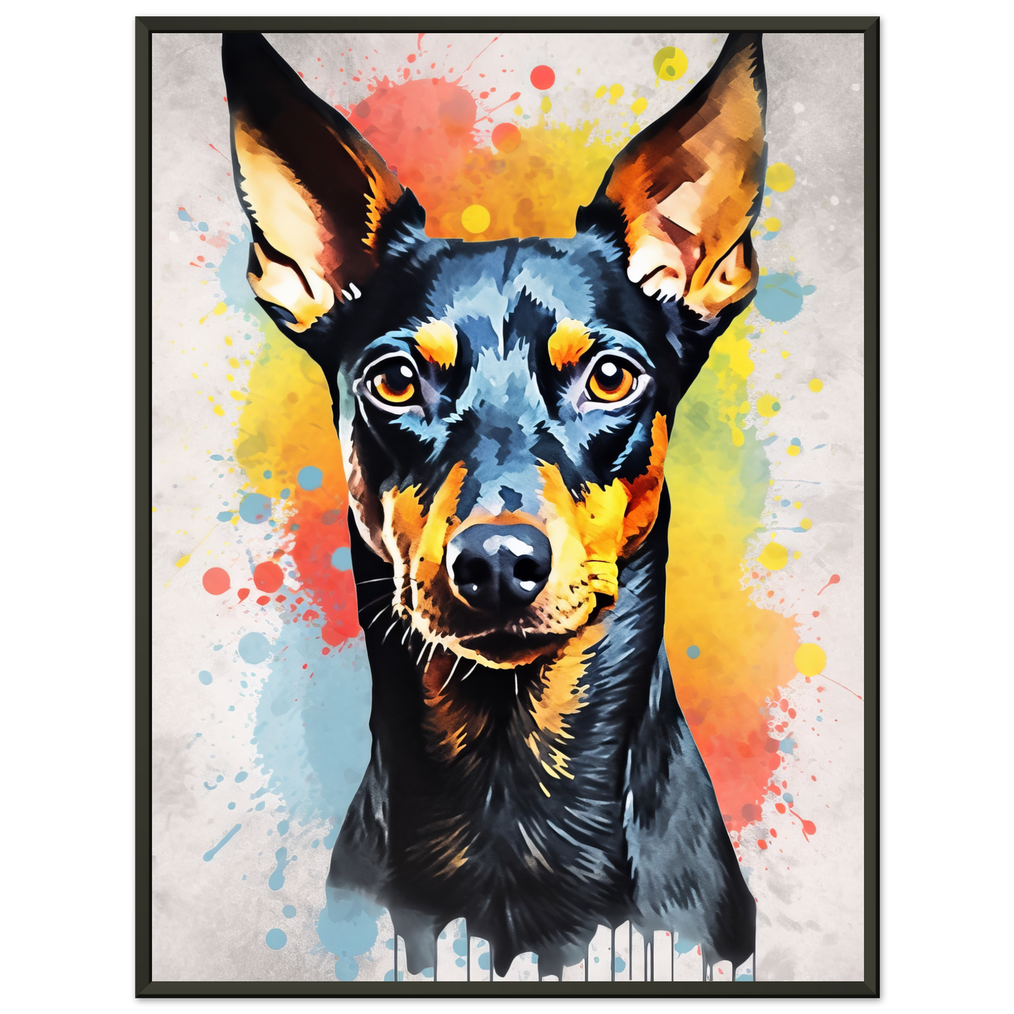 Deutscher Pinscher Pop-Art (DOG262)