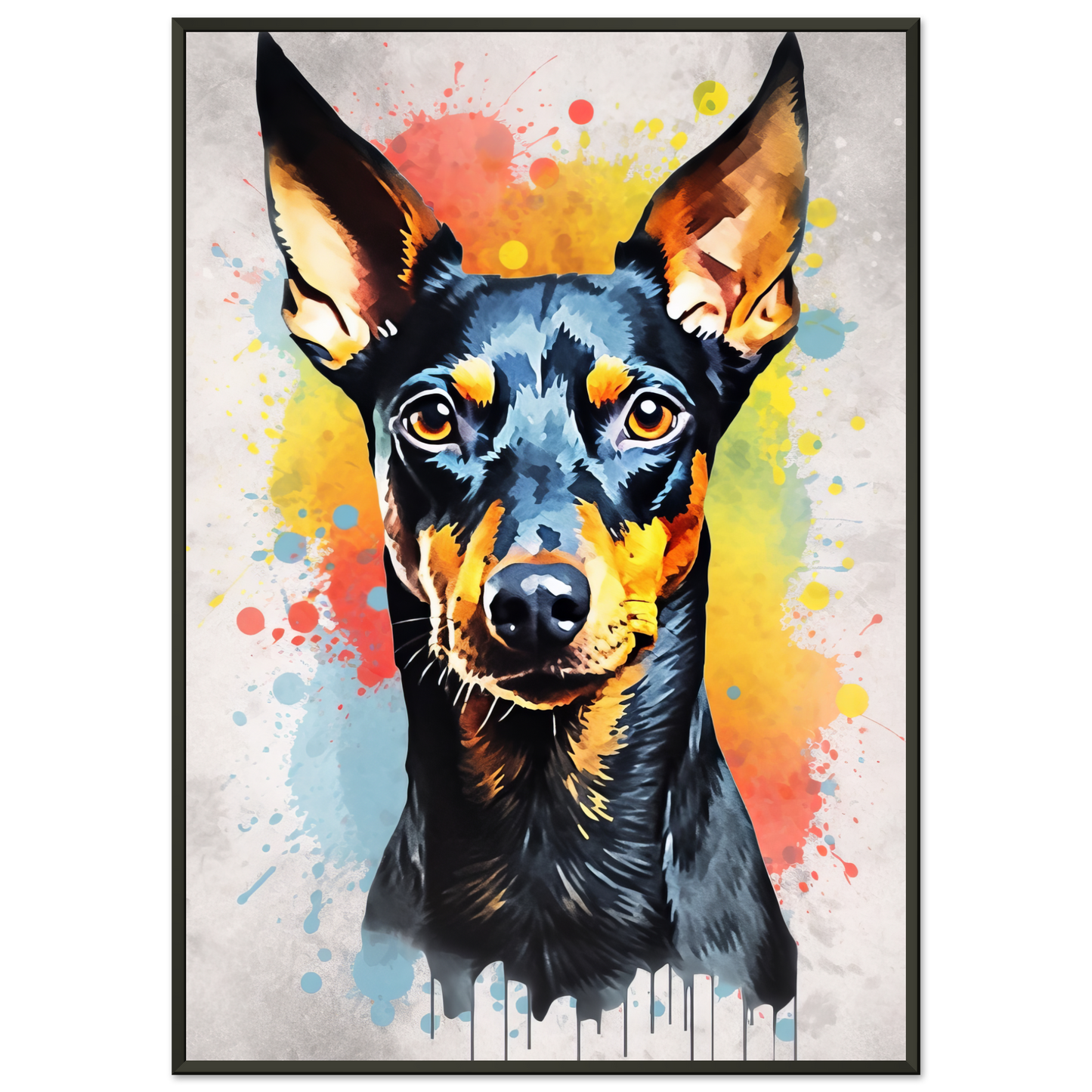 Deutscher Pinscher Pop-Art (DOG262)