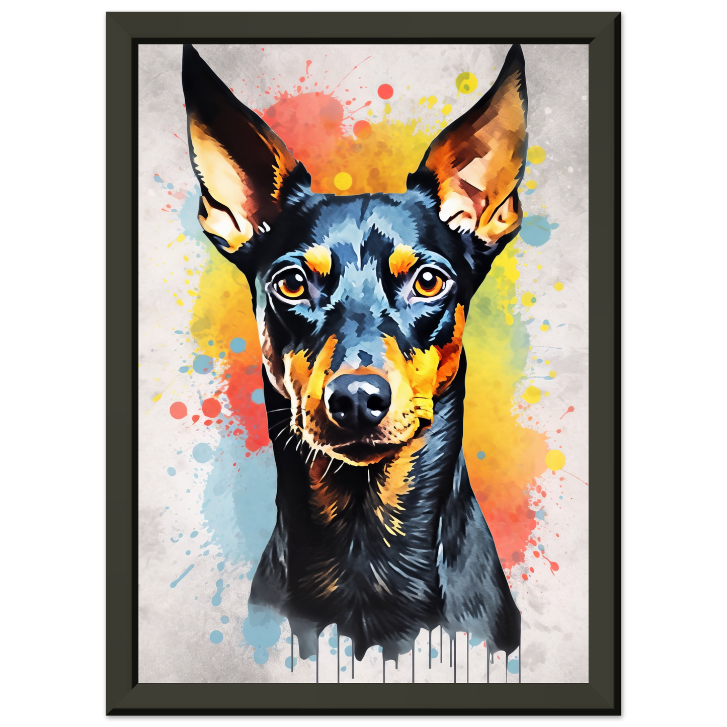 Deutscher Pinscher Pop-Art (DOG262)
