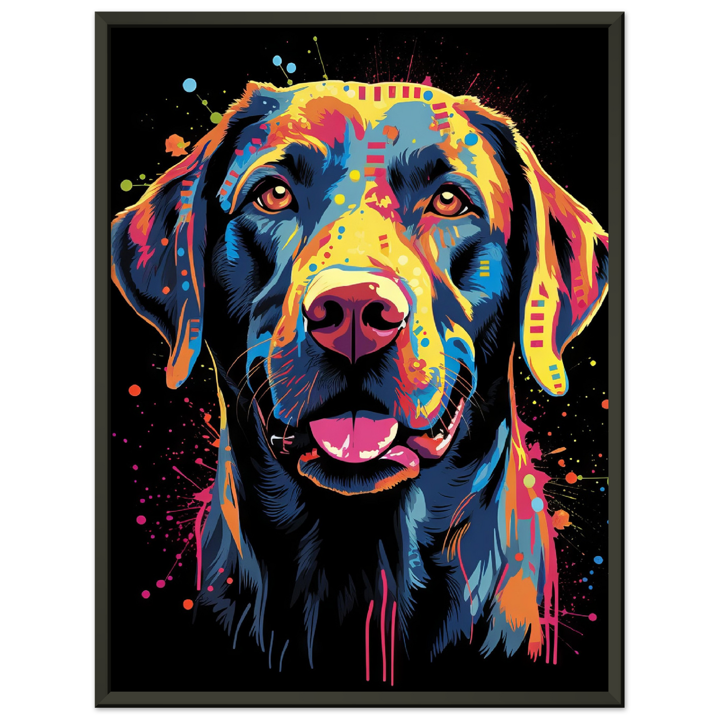 Labrador Hund Pop-Art (DOG02)