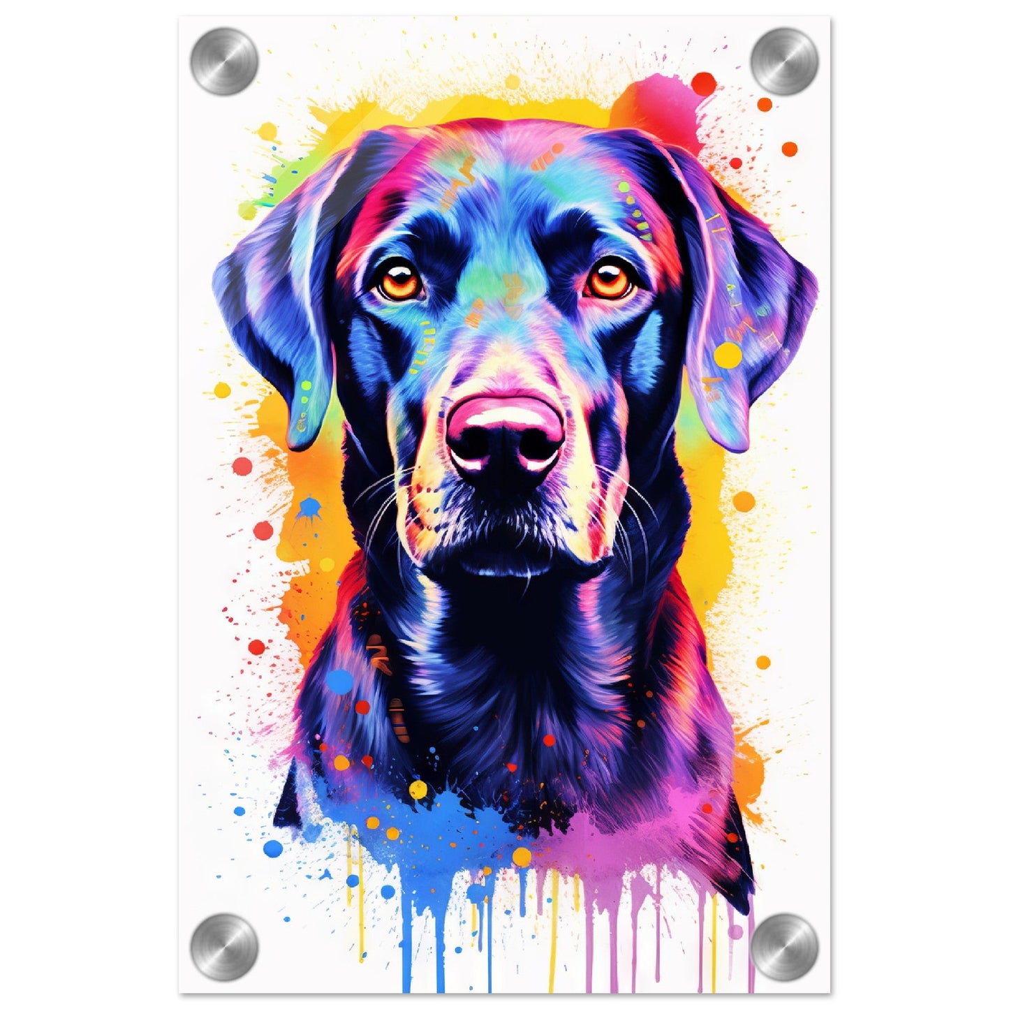 Labrador Hund Pop-Art (DOG06)