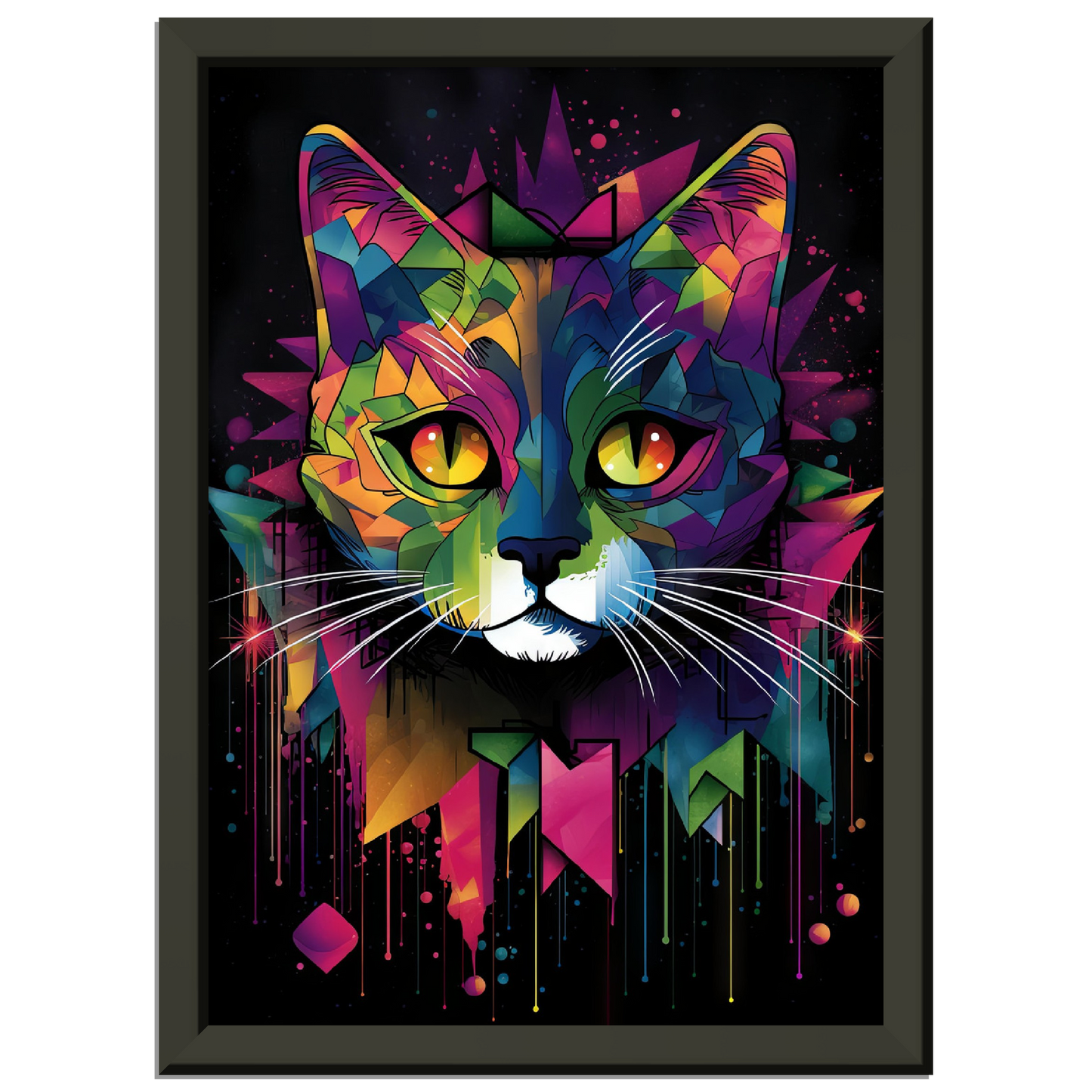 Domestic cat pop art (CAT03)