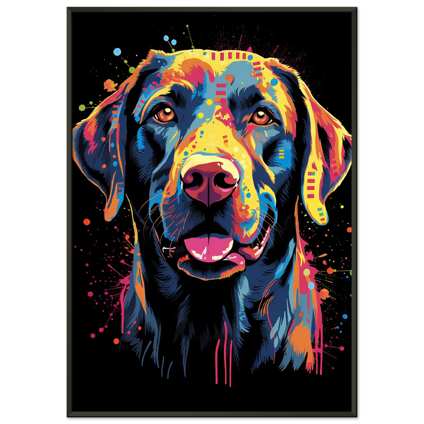 Labrador Hund Pop-Art (DOG02)