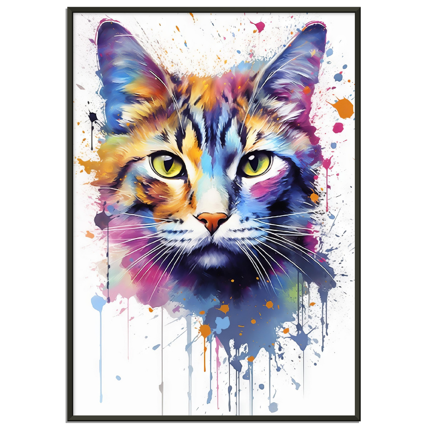 Domestic cat pop art (CAT07)
