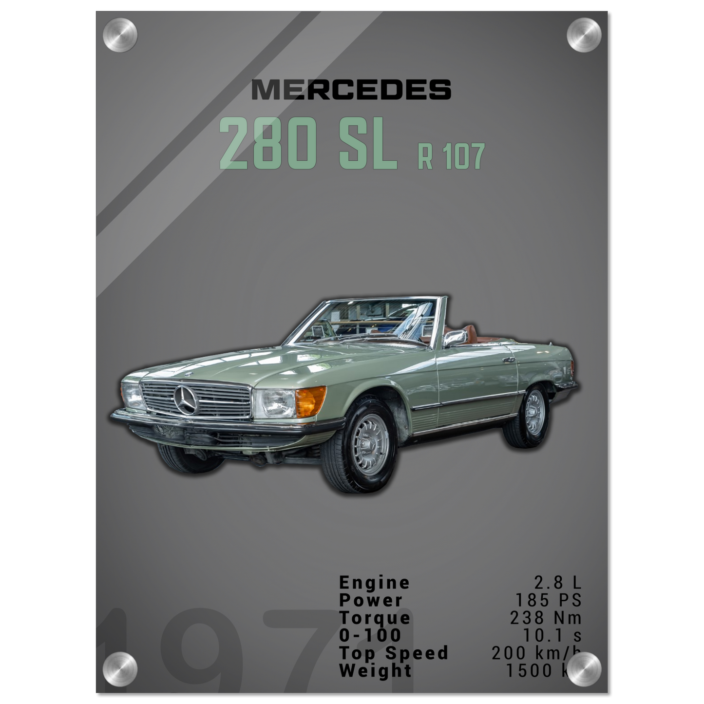 Mercedes 1971 280 SL R107 (BENZ03D)