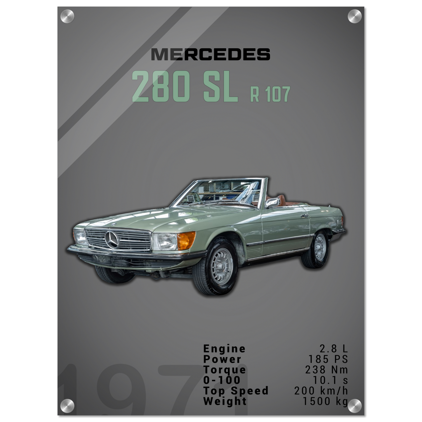 Mercedes 1971 280 SL R107 (BENZ03D)