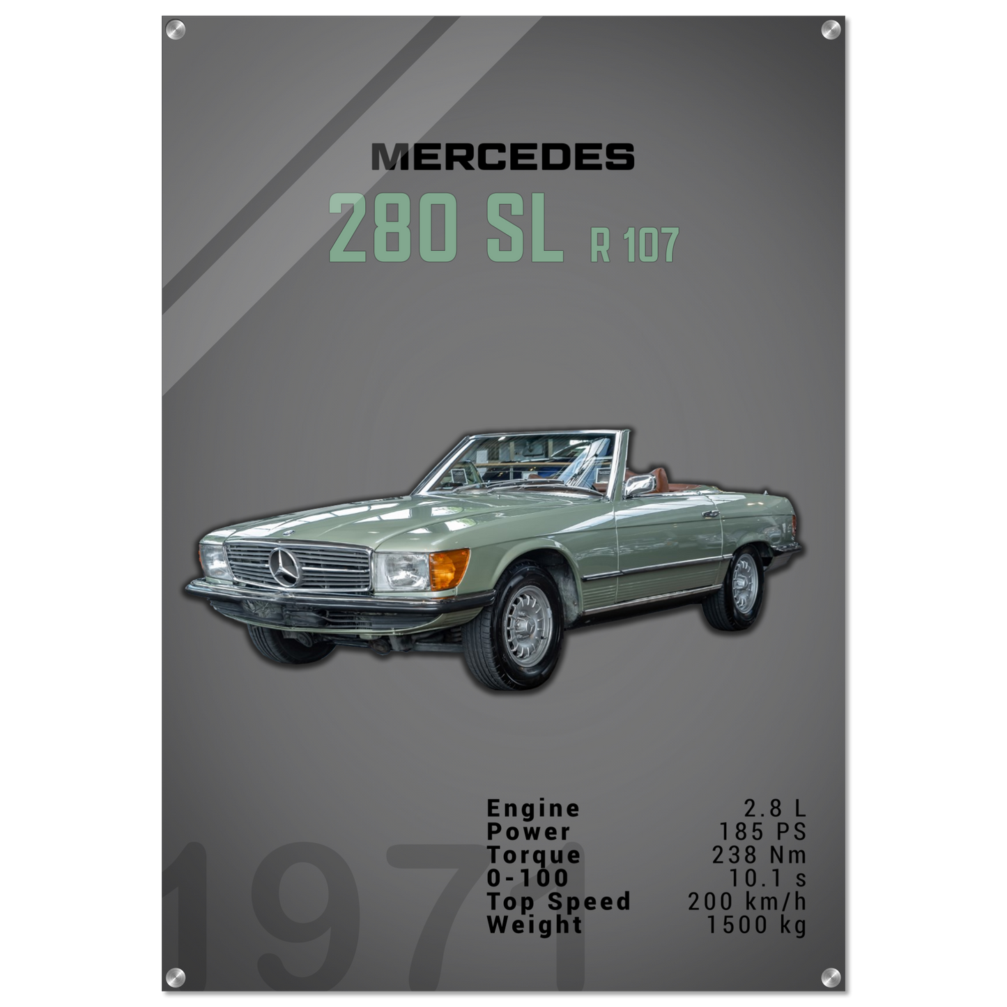 Mercedes 1971 280 SL R107 (BENZ03D)