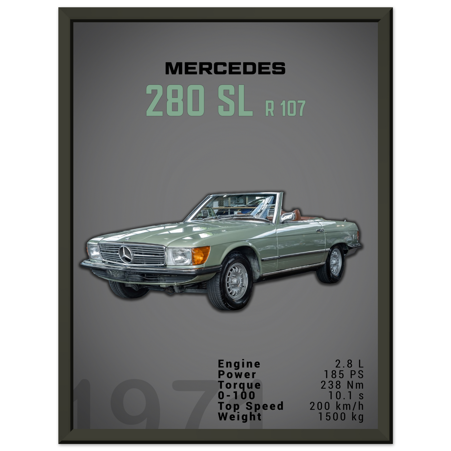 Mercedes 1971 280 SL R107 (BENZ03D)