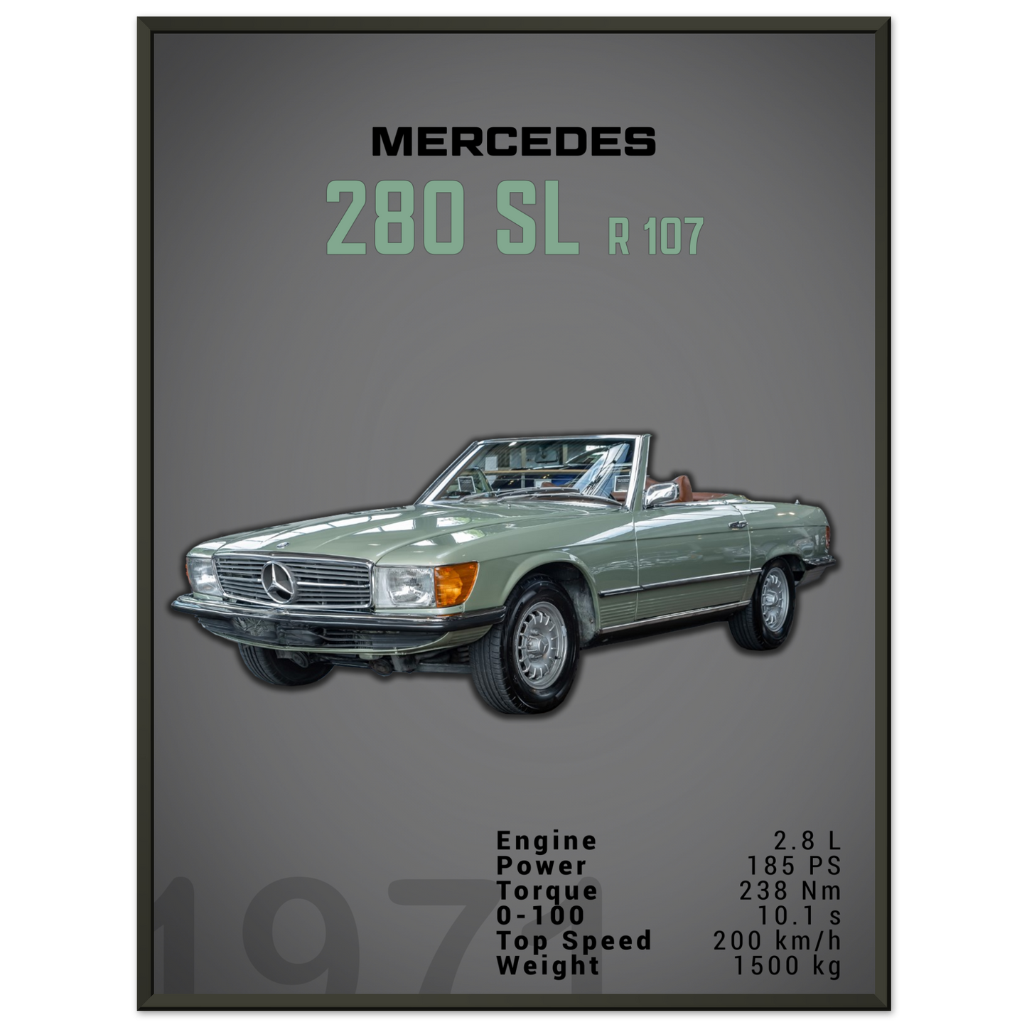 Mercedes 1971 280 SL R107 (BENZ03D)