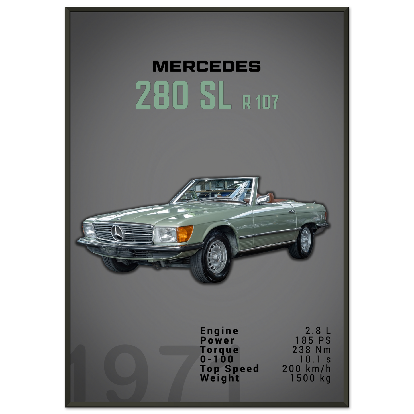 Mercedes 1971 280 SL R107 (BENZ03D)