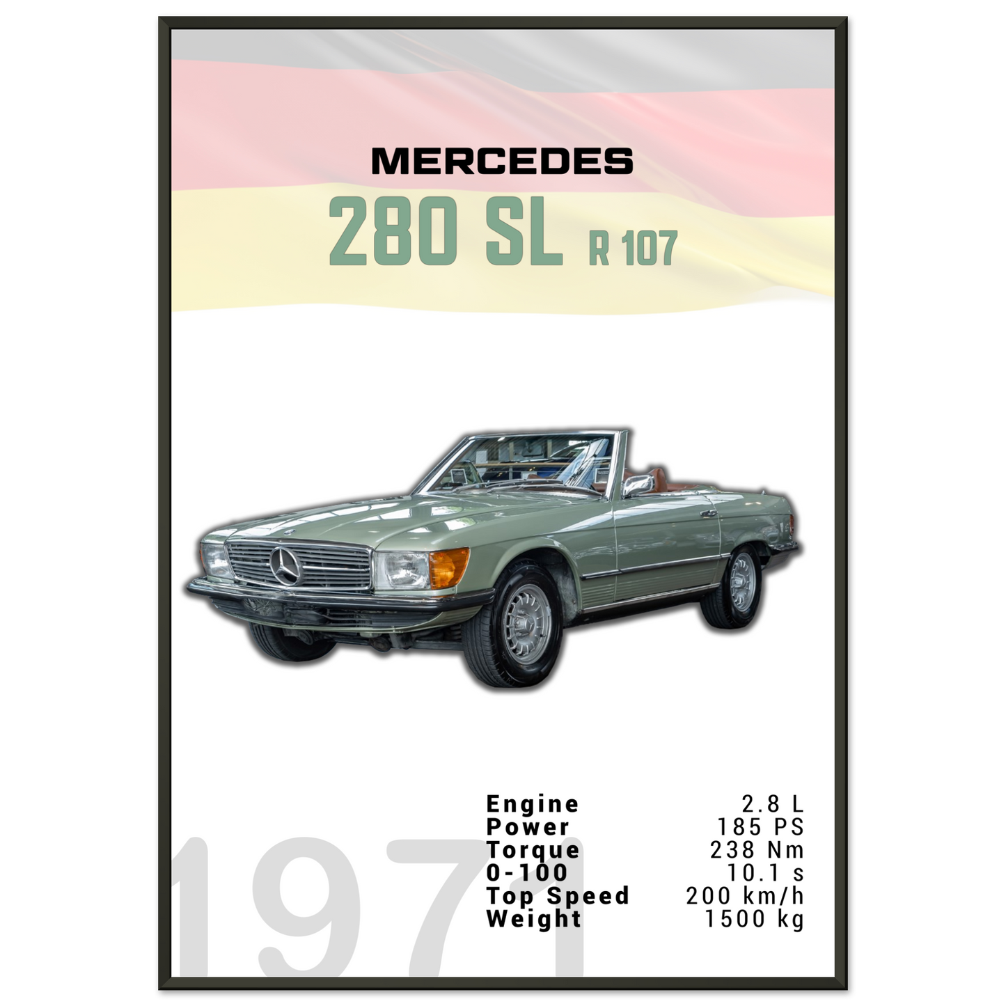 Mercedes 1971 280 SL R107 (BENZ03)