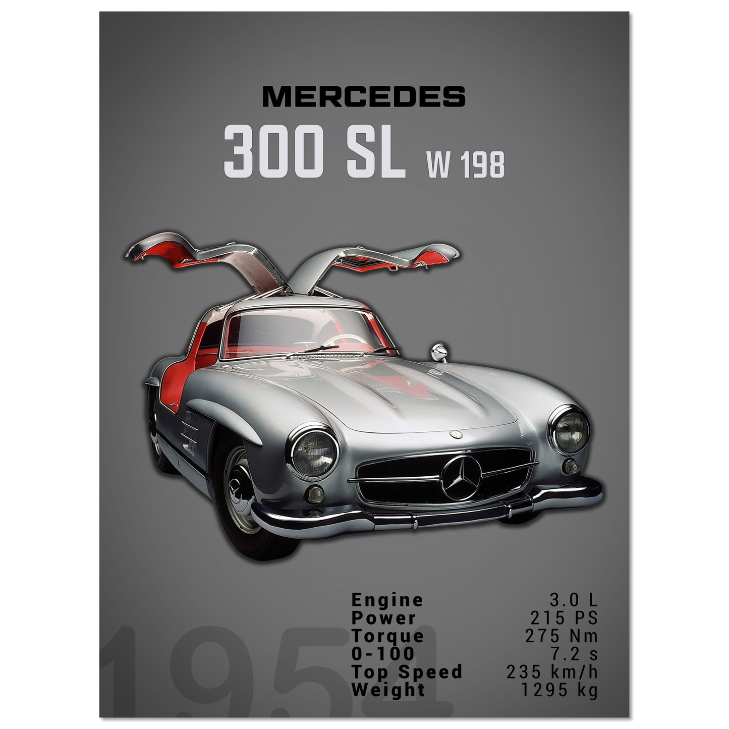 Mercedes 1954 3000 SL W198 (BENZ04D)