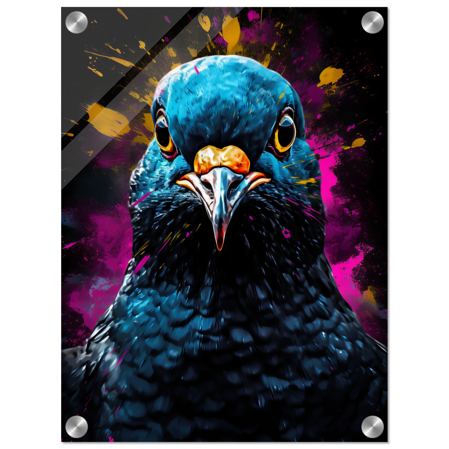 Vogel Taube Pop-Art (BIRD01)