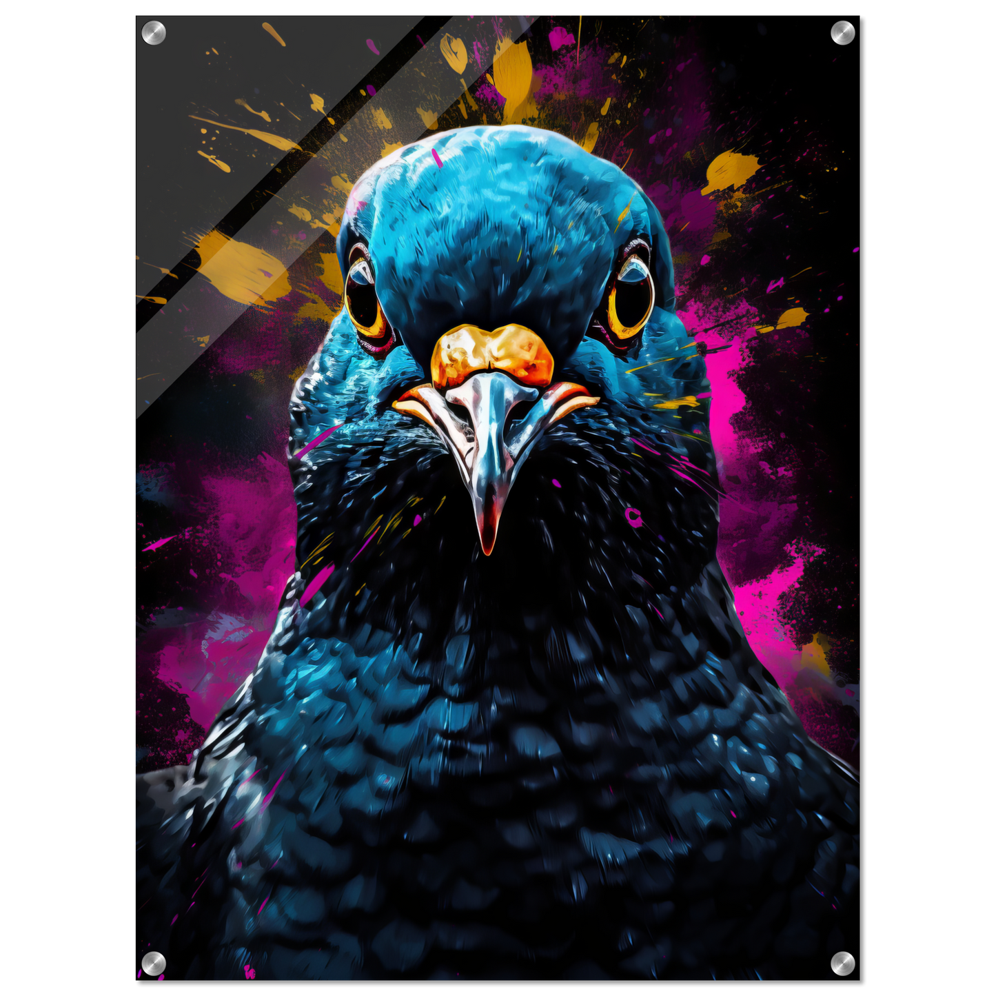 Vogel Taube Pop-Art (BIRD01)