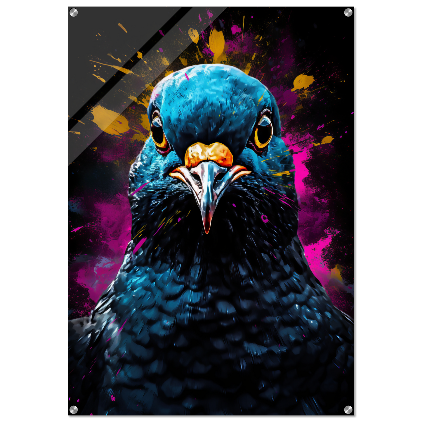 Vogel Taube Pop-Art (BIRD01)
