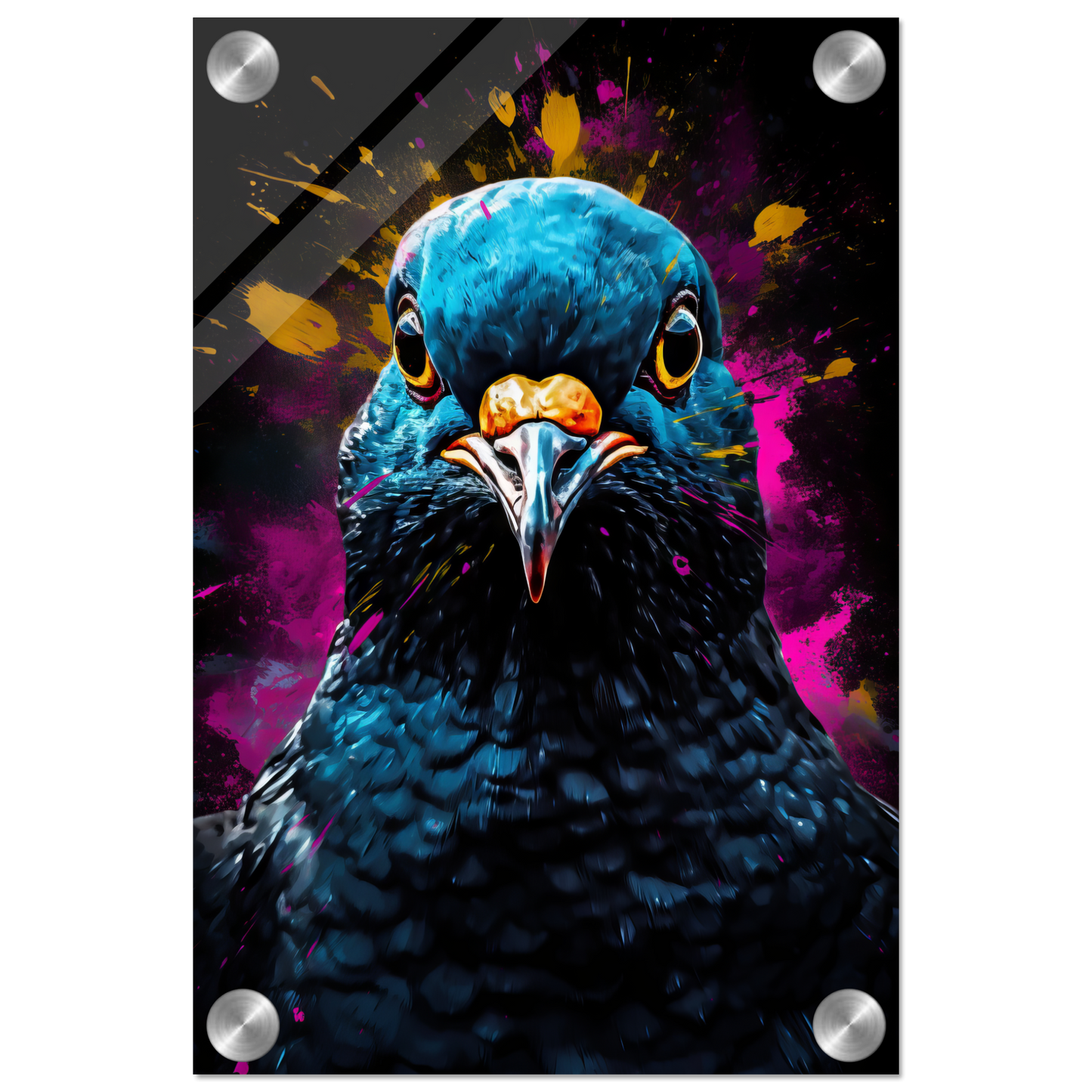 Vogel Taube Pop-Art (BIRD01)