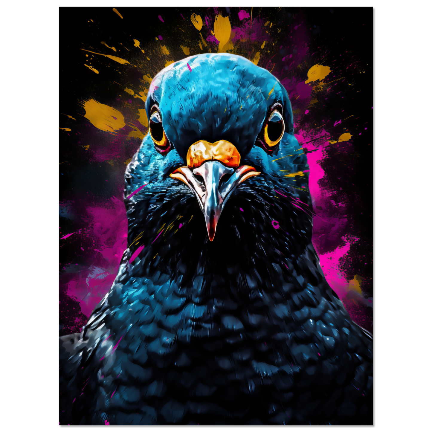 Vogel Taube Pop-Art (BIRD01)