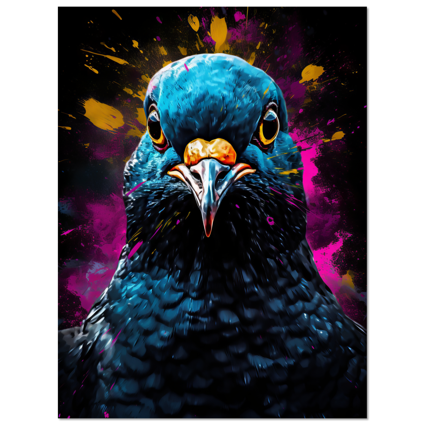 Vogel Taube Pop-Art (BIRD01)