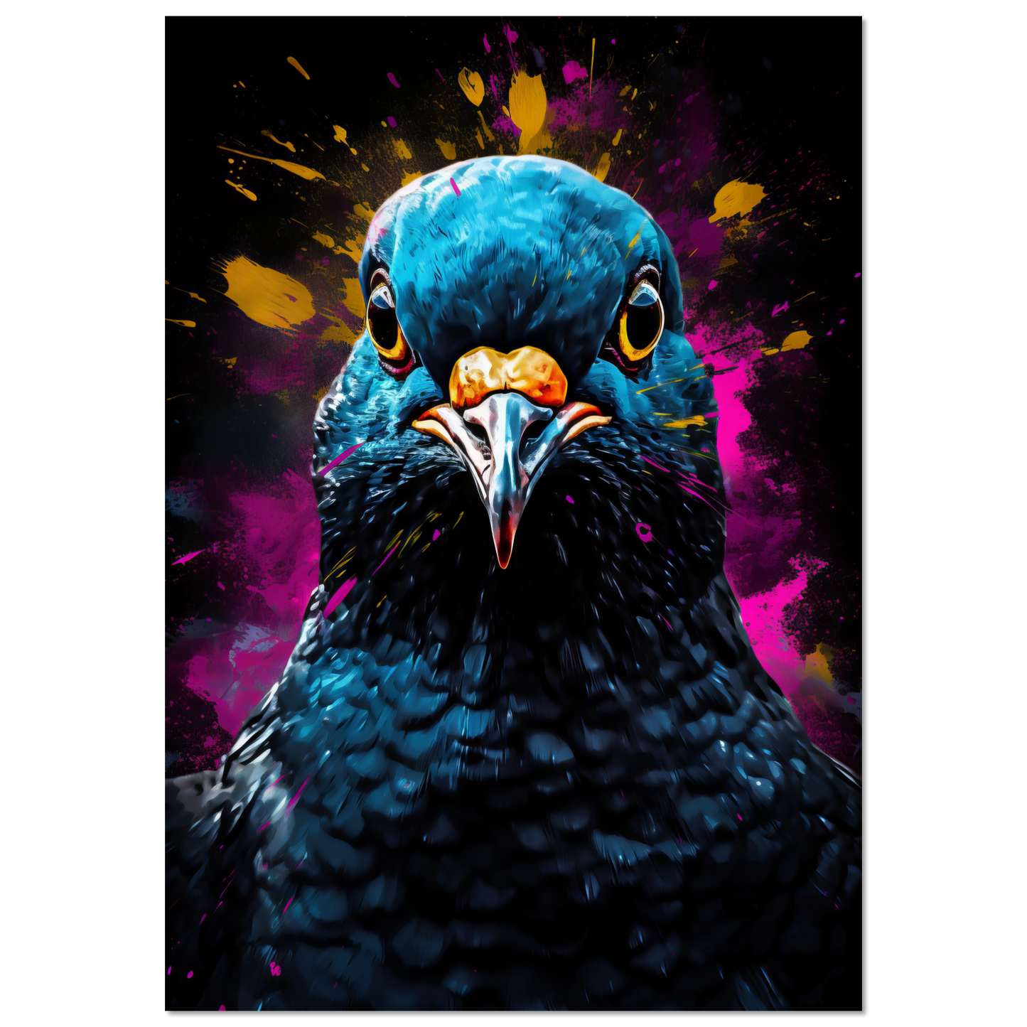 Vogel Taube Pop-Art (BIRD01)