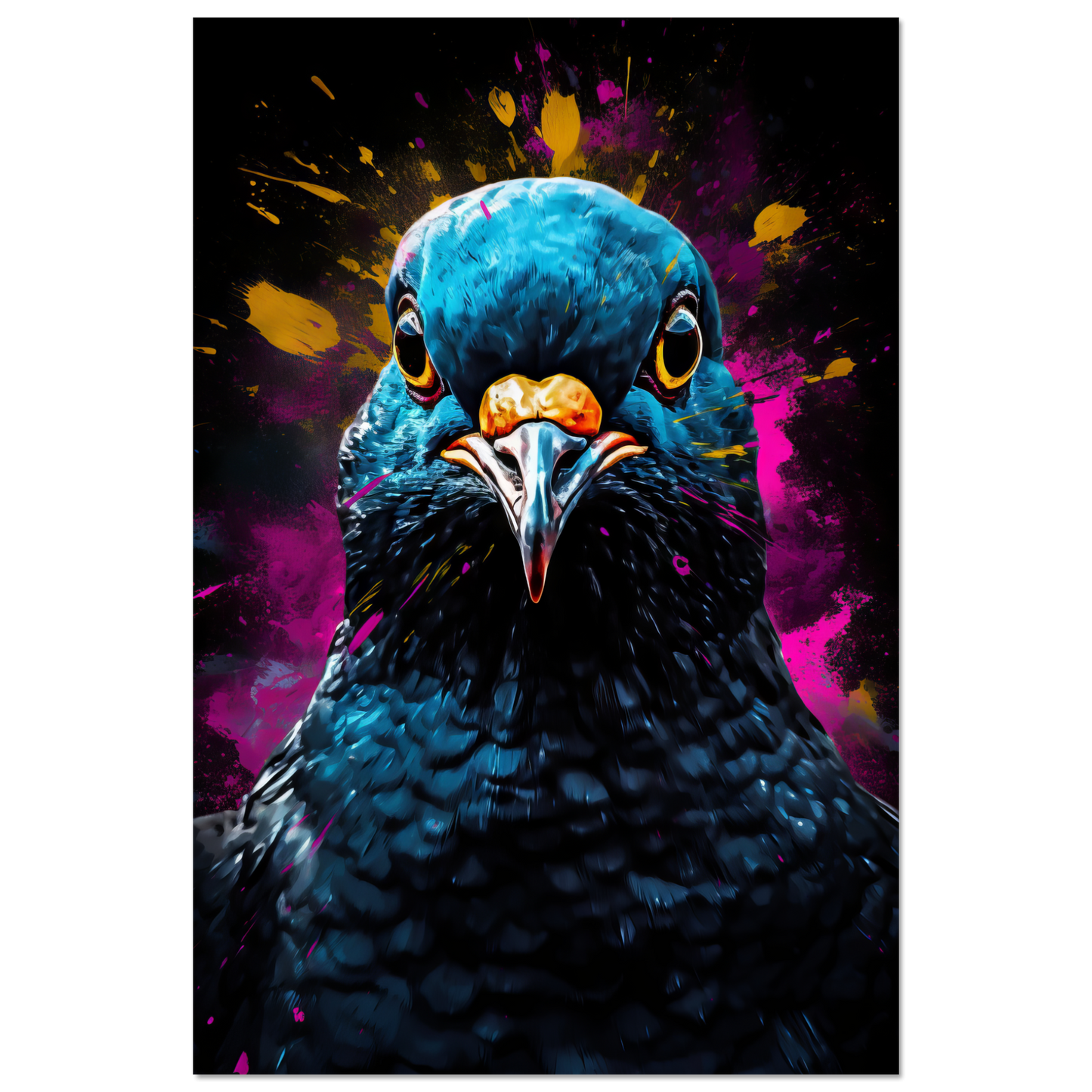 Vogel Taube Pop-Art (BIRD01)
