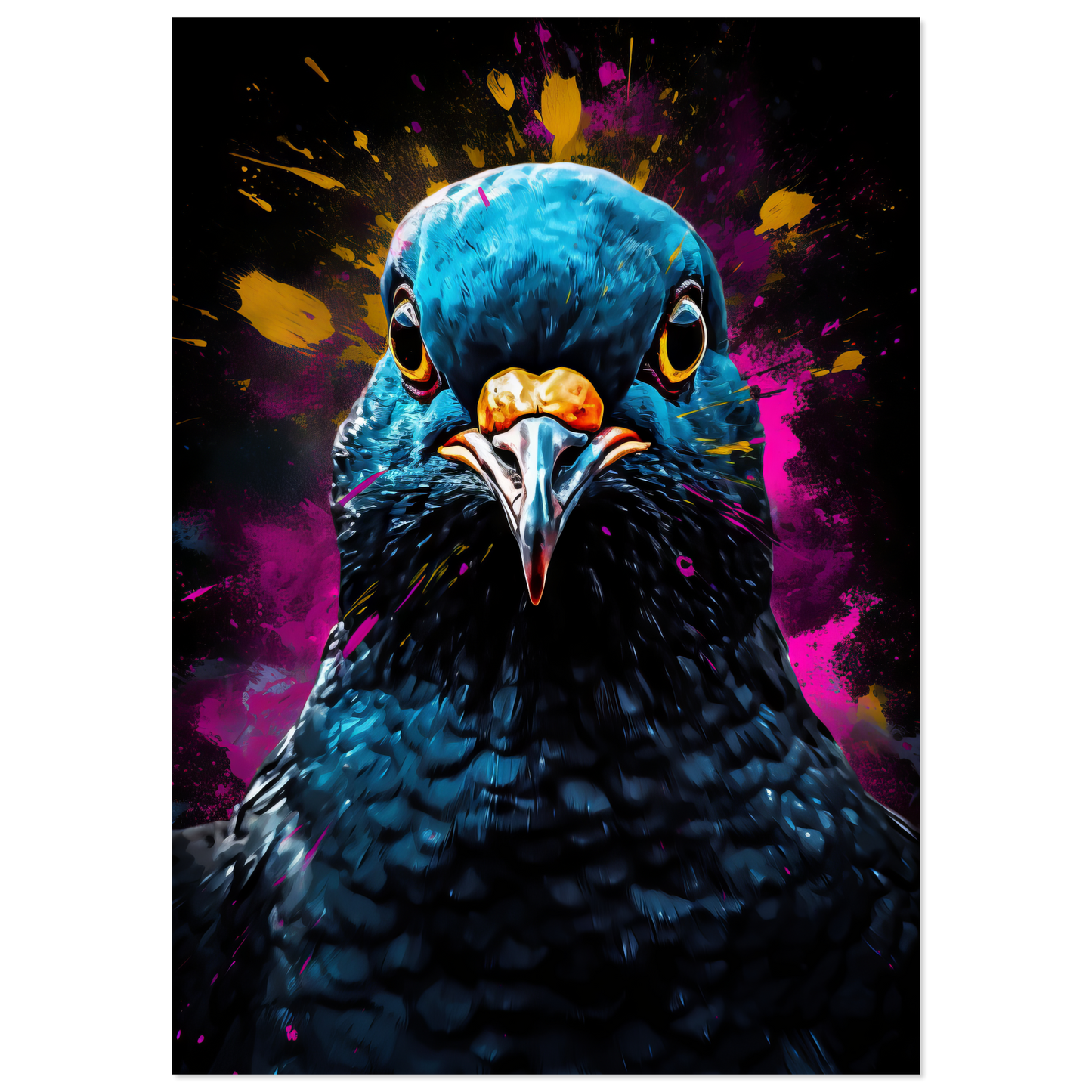 Vogel Taube Pop-Art (BIRD01)