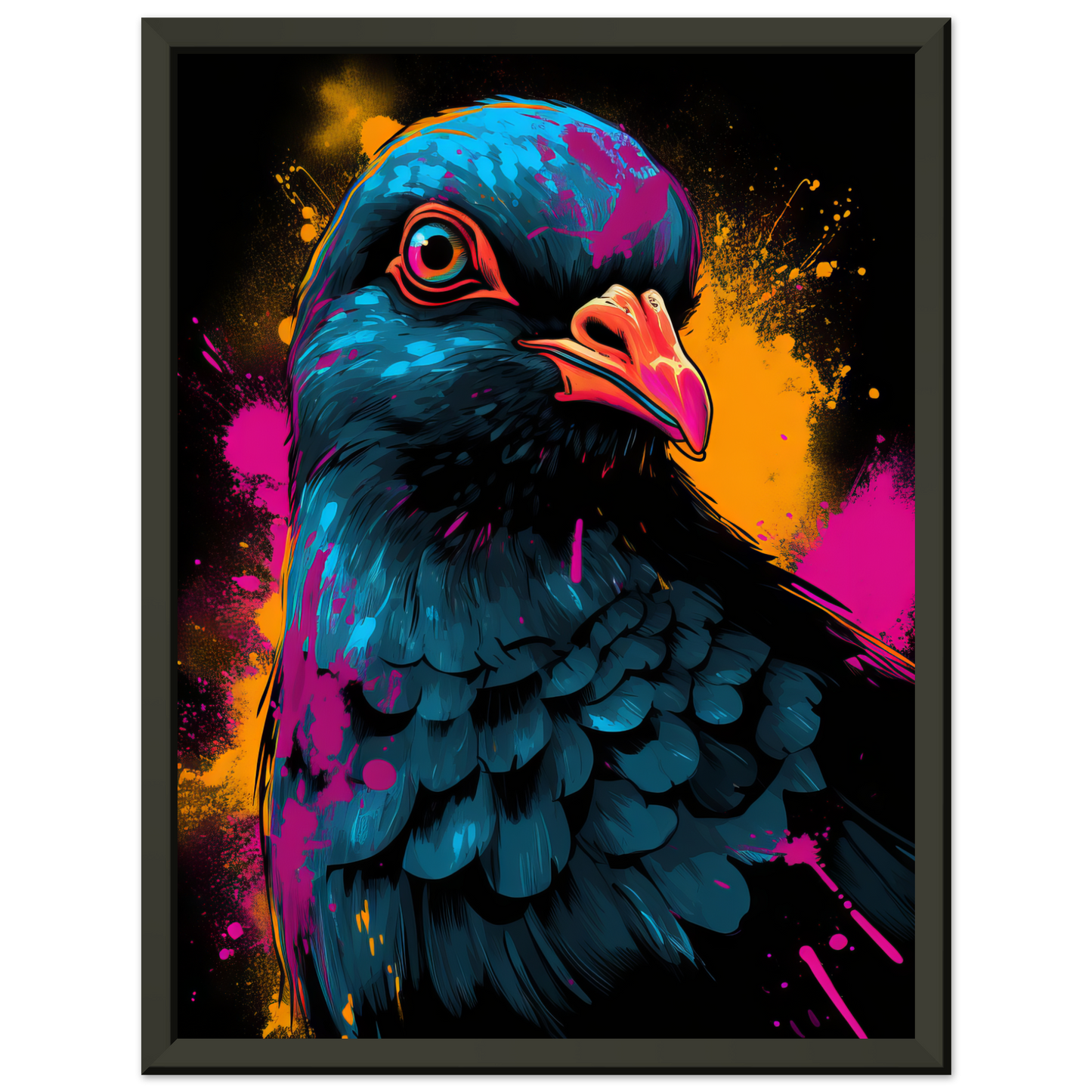 Vogel Taube Pop-Art (BIRD02)