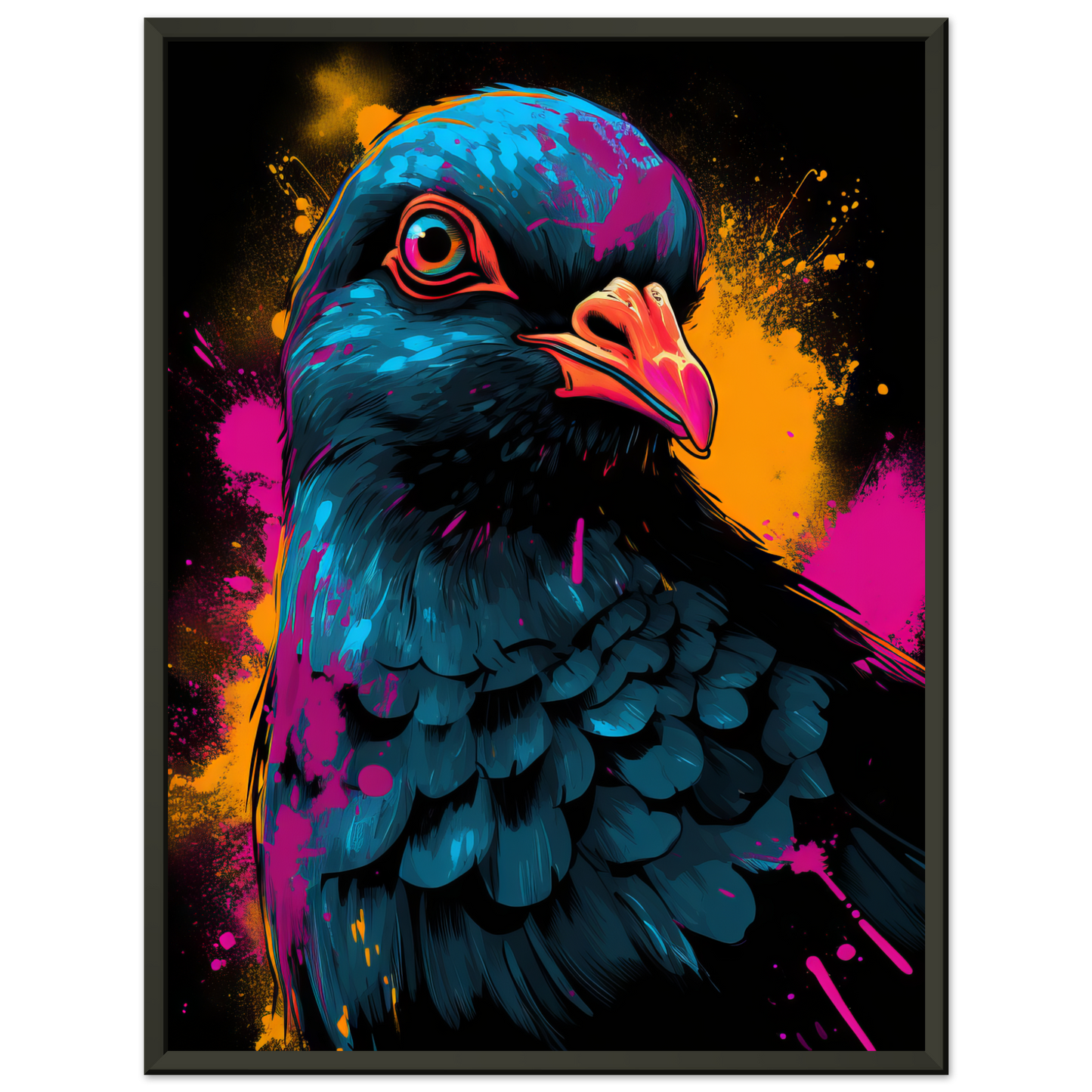 Vogel Taube Pop-Art (BIRD02)