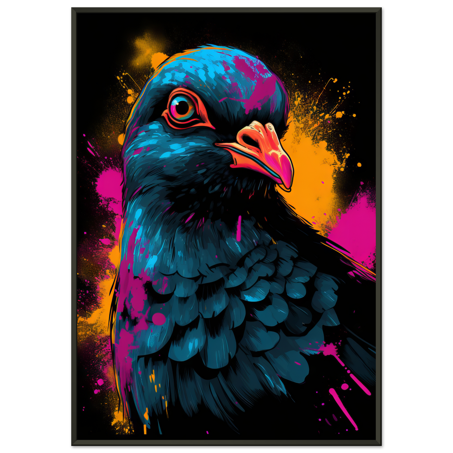 Vogel Taube Pop-Art (BIRD02)