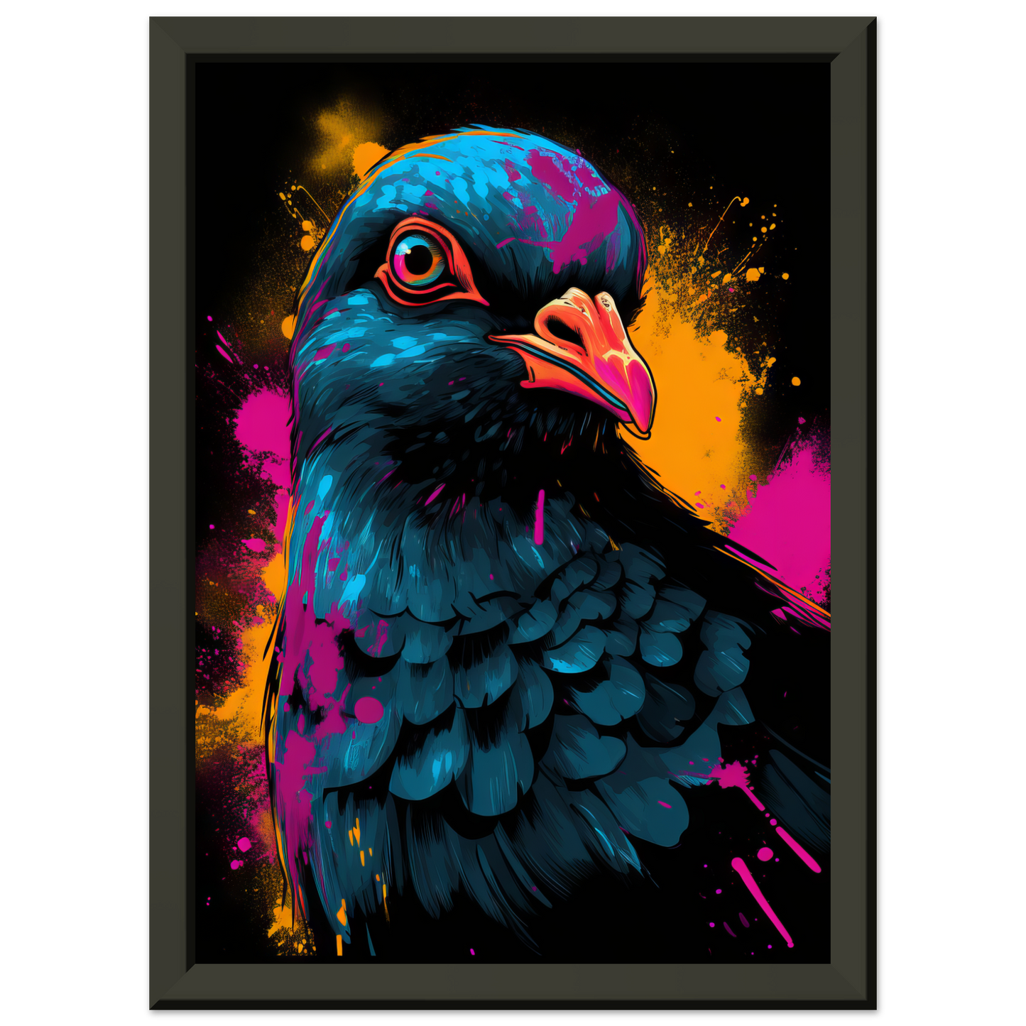 Vogel Taube Pop-Art (BIRD02)